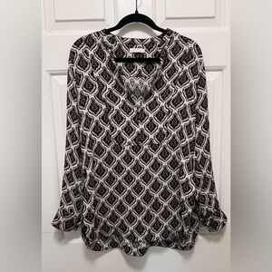 ALC Tunic Patterned Black and White Women's Top